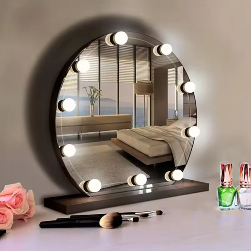 Dressing Table Vanity With Lighted Mirror - Lâmpada de Maquiagem Hollywood com Espelho