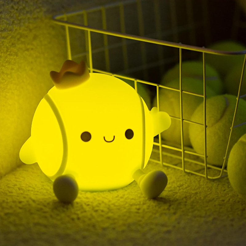 Floating Nightstand With Led Light - Luminária Noturna de Silicone em Formato