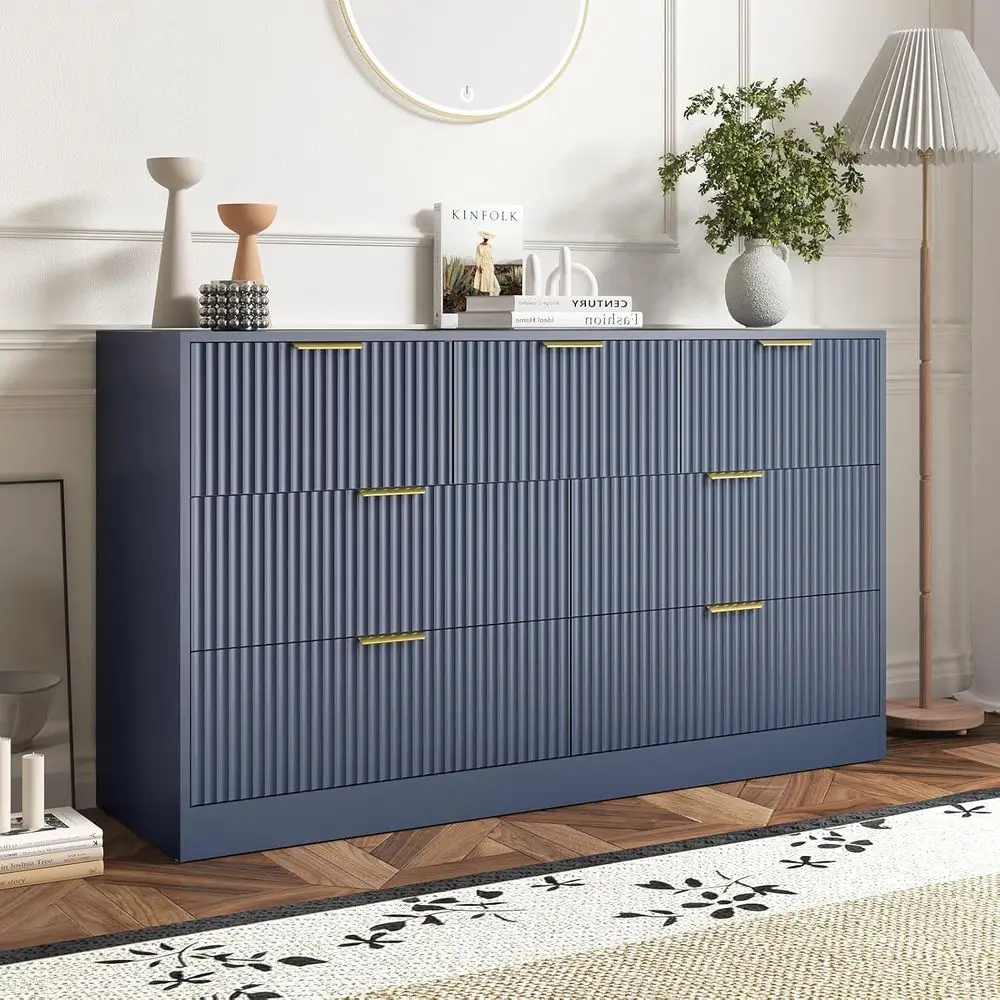 Bedroom Furniture - Cômoda Larga de 55 Polegadas com