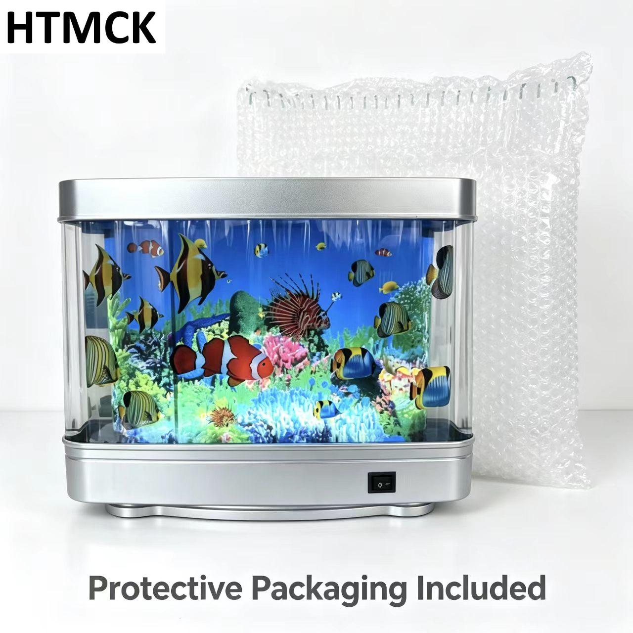 Floating Nightstand With Led Light - Lâmpadas para aquário tropical, decoração artificial