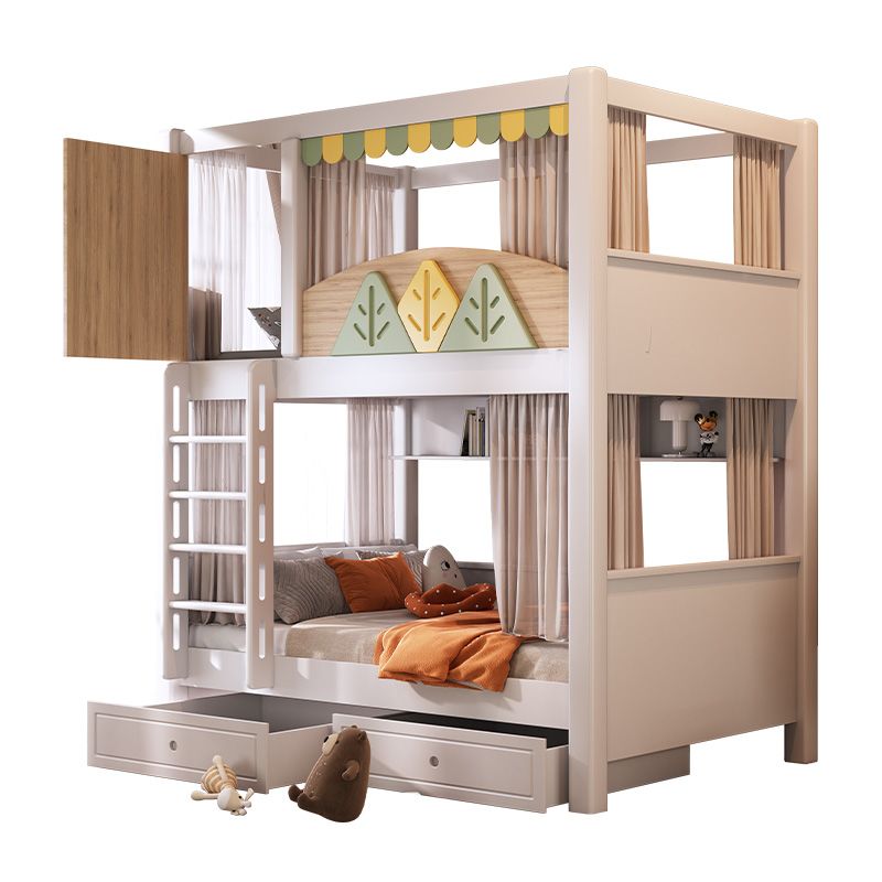 Bunk Bed With Stairs And Slide - Cama Beliche Infantil com Tema Natureza