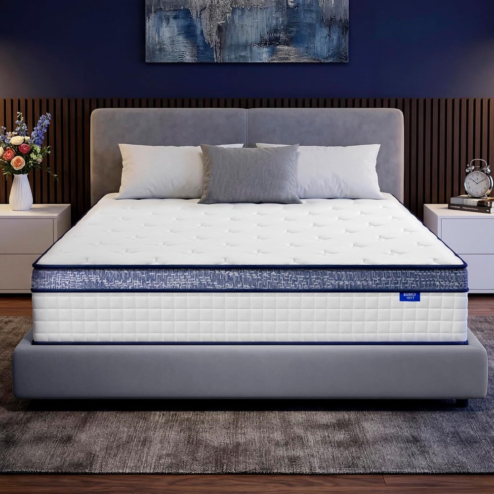 Memory Foam Mattress In A Box Queen - Colchão Queen, Colchões Híbridos de 12