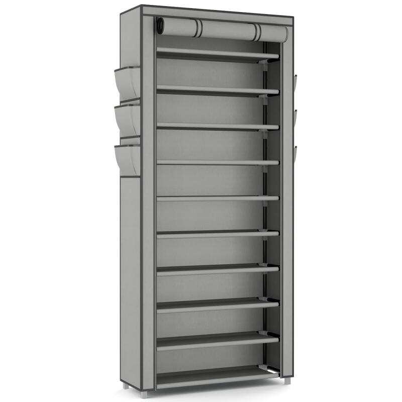 Shoe Rack Cabinet Narrow Entryway - Sapateira Vertical Estreita Alta para Armário