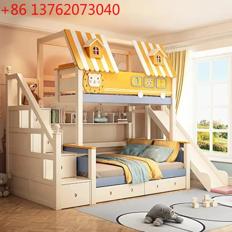 Beliche de madeira para quarto - Bunk Bed With Stairs And Slide avaliação e preço