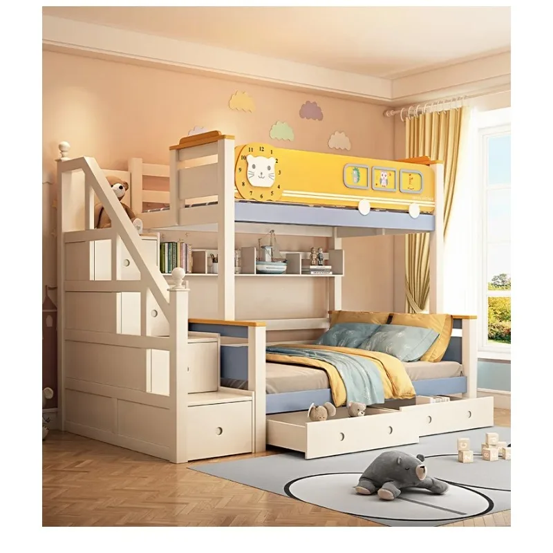 Beliche de madeira para quarto - Bunk Bed With Stairs And Slide avaliação e preço