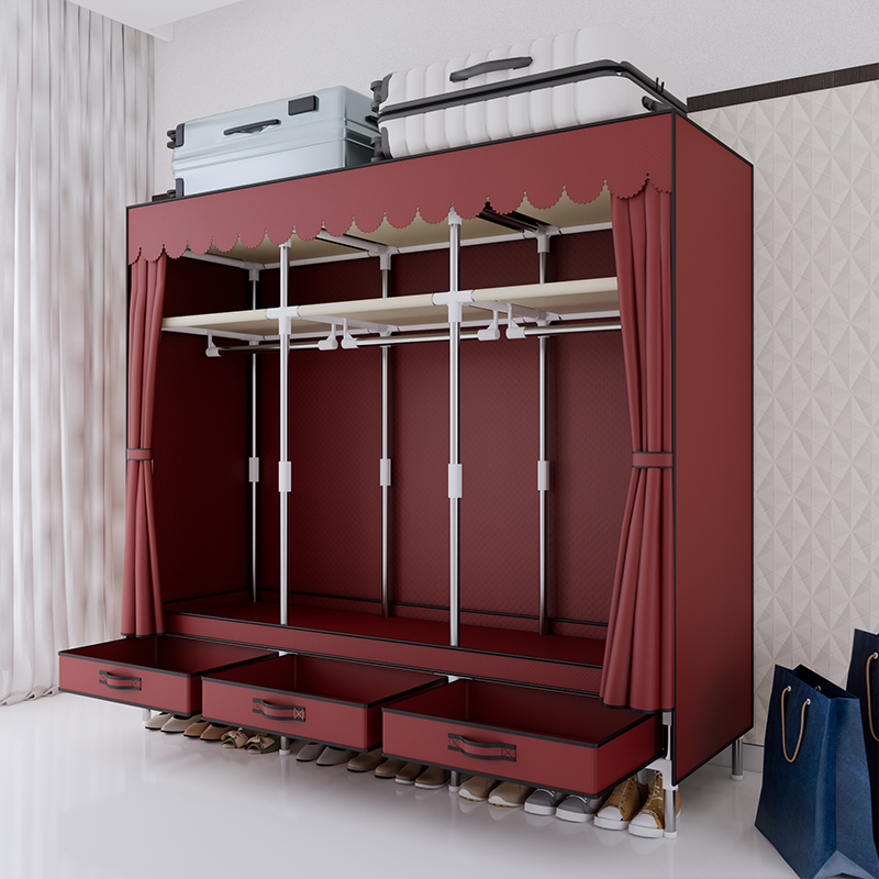 Armário de roupas portátil, es - Wardrobe Closet Portable Fabric Cover avaliação e preço