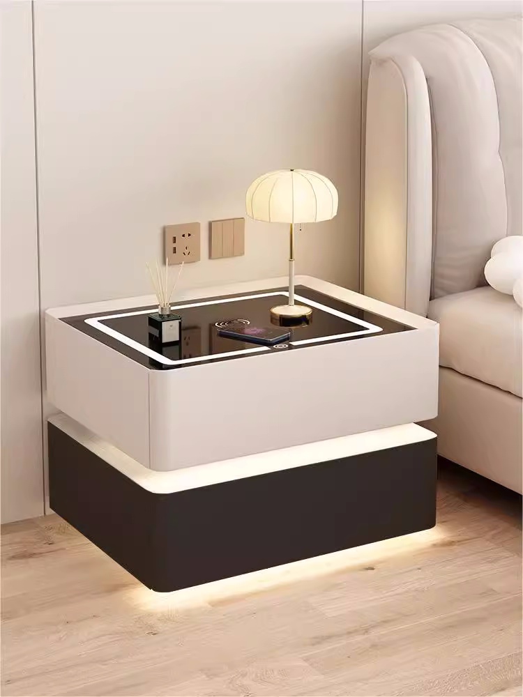Mesa de cabeceira inteligente  - Solid Wood Nightstand 2 Drawers avaliação e preço