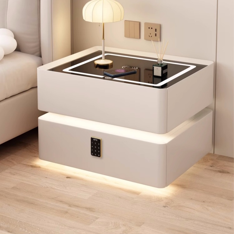 Mesa de cabeceira inteligente  - Solid Wood Nightstand 2 Drawers avaliação e preço