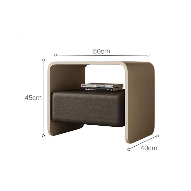 Mesas de Cabeceira de Madeira  - Solid Wood Nightstand 2 Drawers avaliação e preço