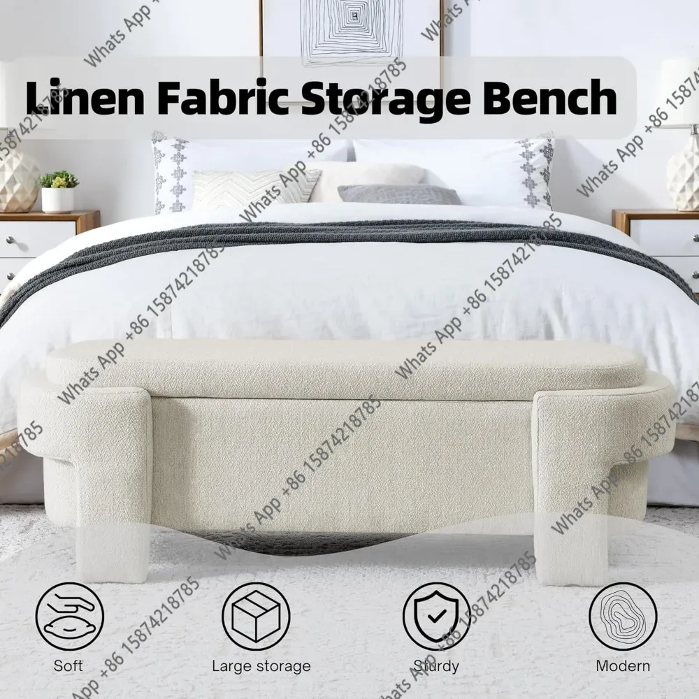 Banco de Armazenamento Oval Gr - Bedroom Furniture avaliação e preço