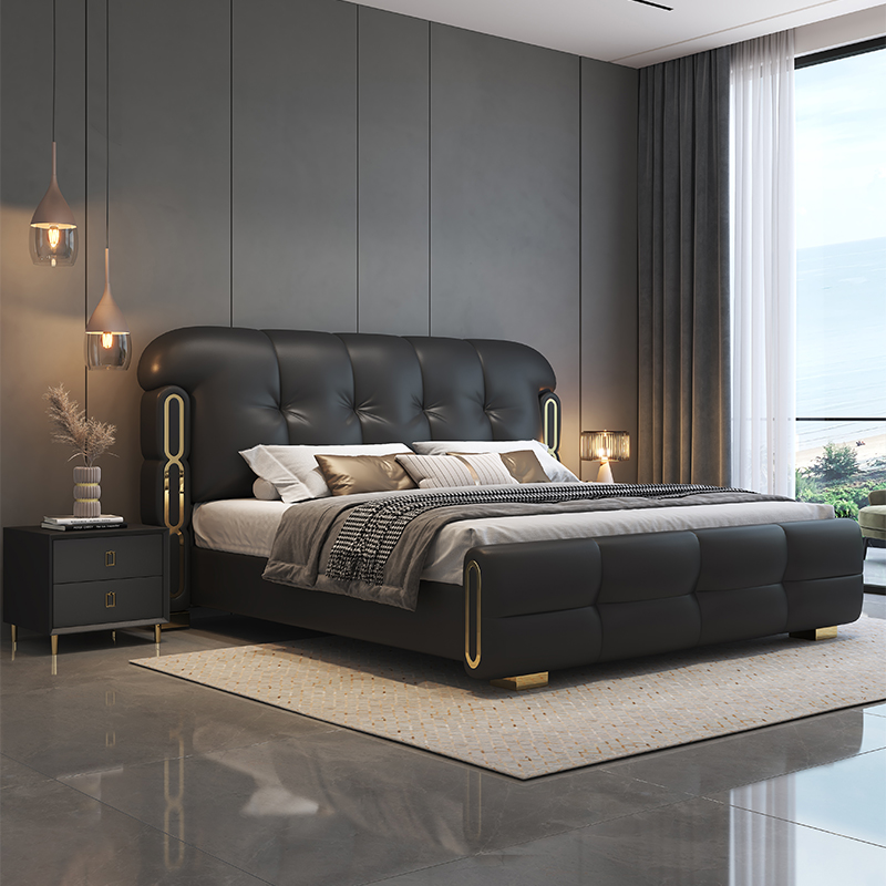 Móveis de Quarto Modernos de L - King Size Bed Frame With Storage Drawers avaliação e preço