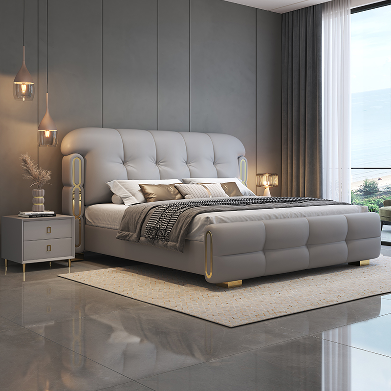 Móveis de Quarto Modernos de L - King Size Bed Frame With Storage Drawers avaliação e preço