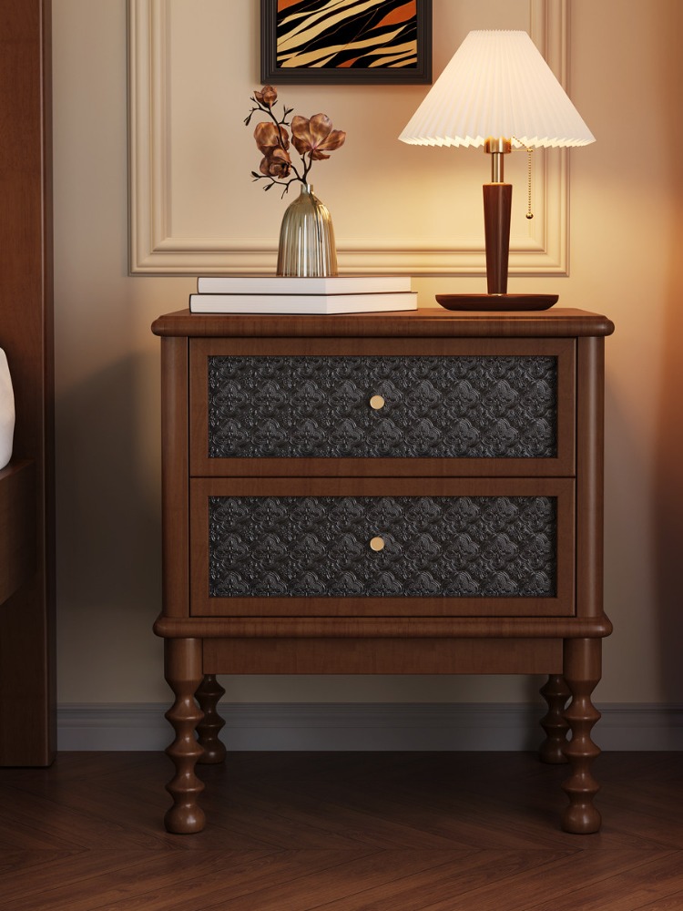 Mesas de cabeceira vintage, vi - Solid Wood Nightstand 2 Drawers avaliação e preço