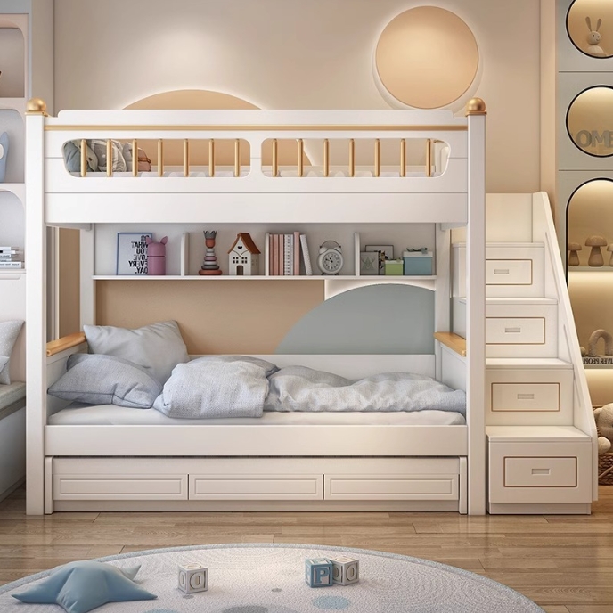 Móveis para Quarto Infantil em - Bunk Bed With Stairs And Slide avaliação e preço