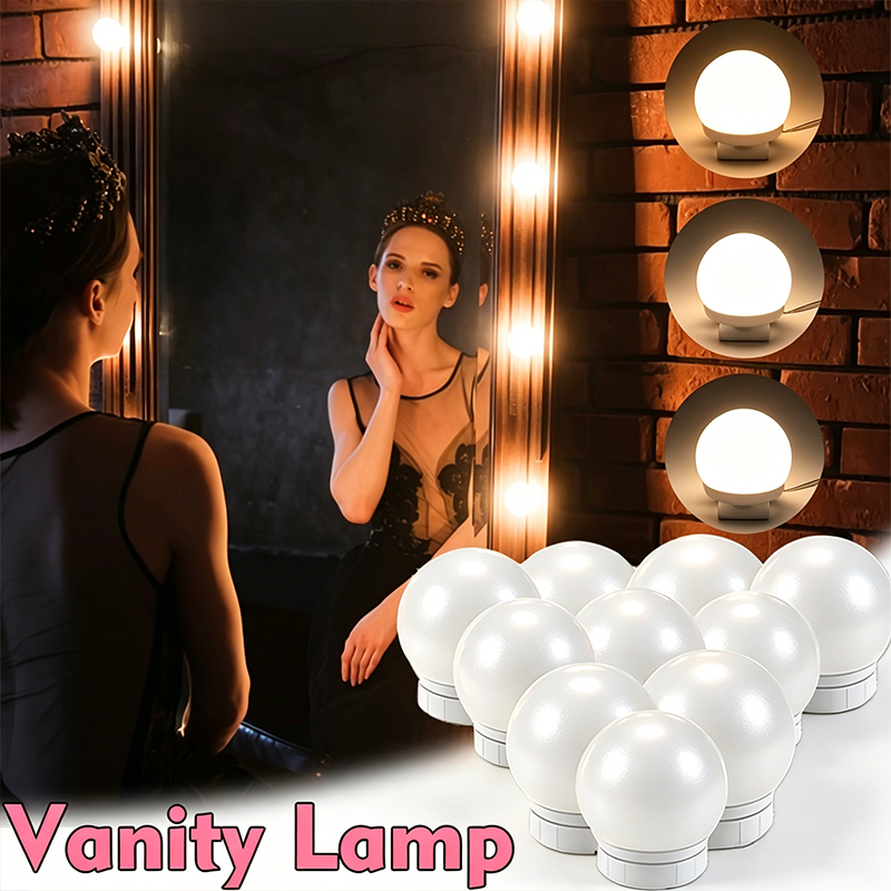 Kit de 10 Lâmpadas LED para Es - Dressing Table Vanity With Lighted Mirror avaliação e preço