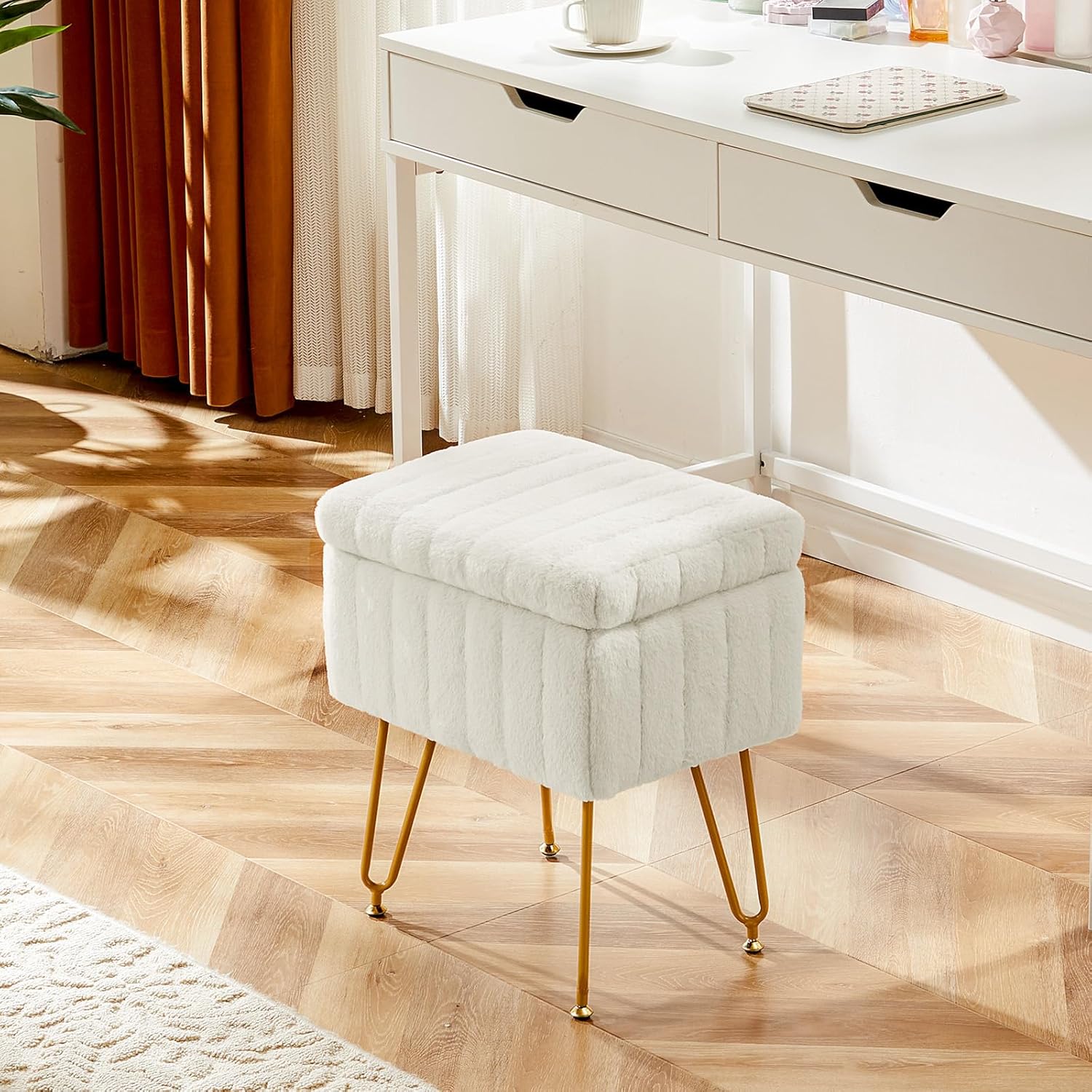 Banco de Armazenamento Branco, - Bedroom Furniture avaliação e preço