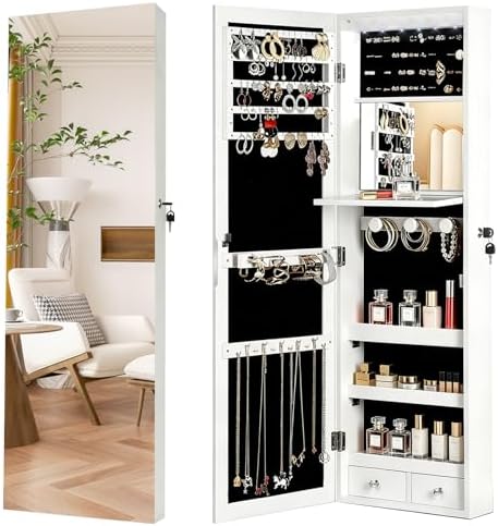 Armário Organizador de Joias c - Full Length Mirror Jewelry Armoire avaliação e preço