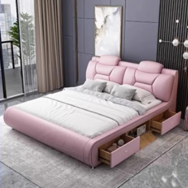 Cama Box Casal King Size de Ma - King Size Bed Frame With Storage Drawers avaliação e preço