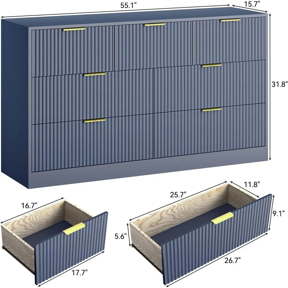 Cômoda Larga de 55 Polegadas c - Bedroom Furniture avaliação e preço