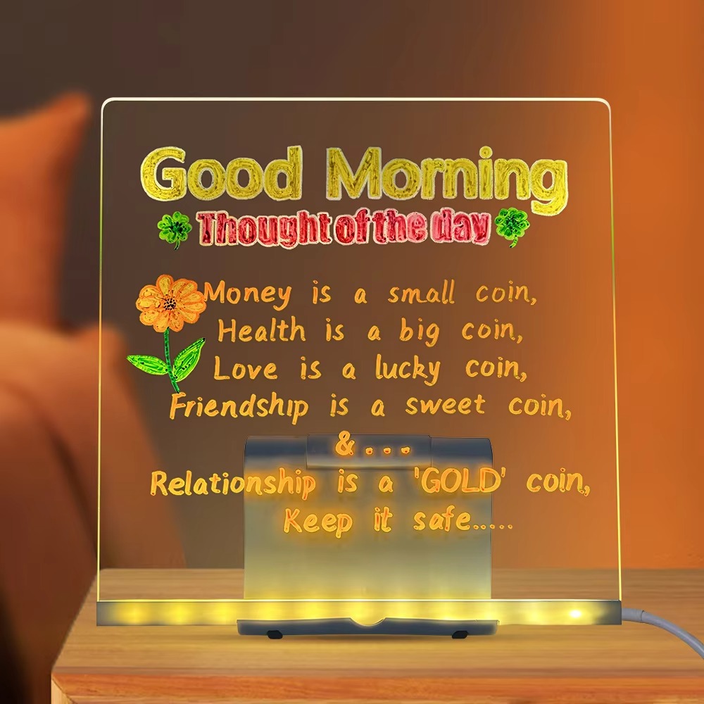 Placa de nota led diy placa de - Floating Nightstand With Led Light avaliação e preço