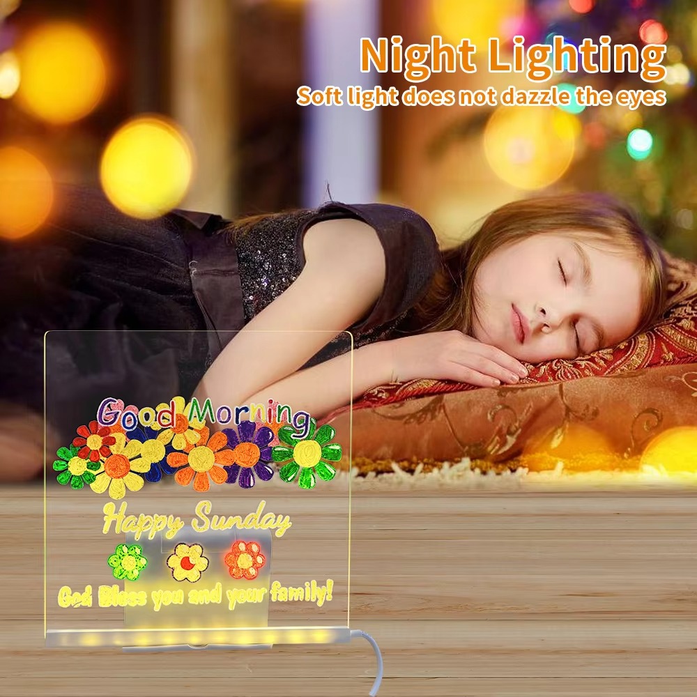 Placa de nota led diy placa de - Floating Nightstand With Led Light avaliação e preço