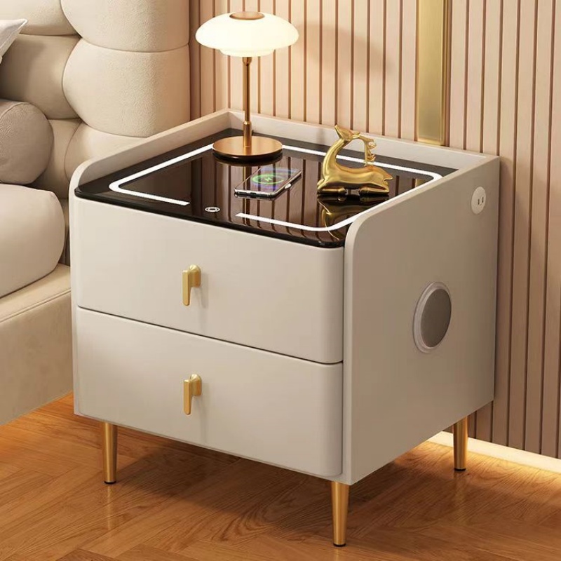 Mesa de Cabeceira de Madeira E - Solid Wood Nightstand 2 Drawers avaliação e preço