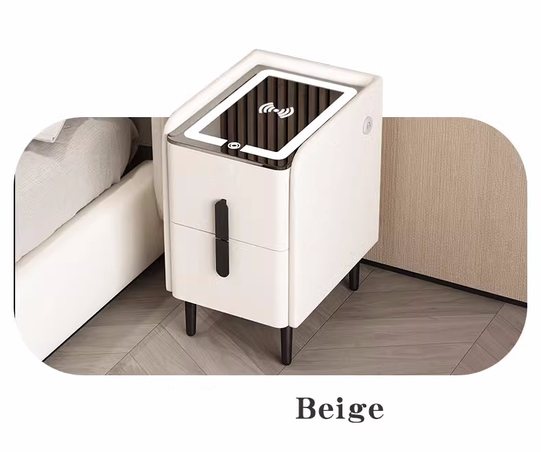 Mesa de cabeceira inteligente  - Solid Wood Nightstand 2 Drawers avaliação e preço