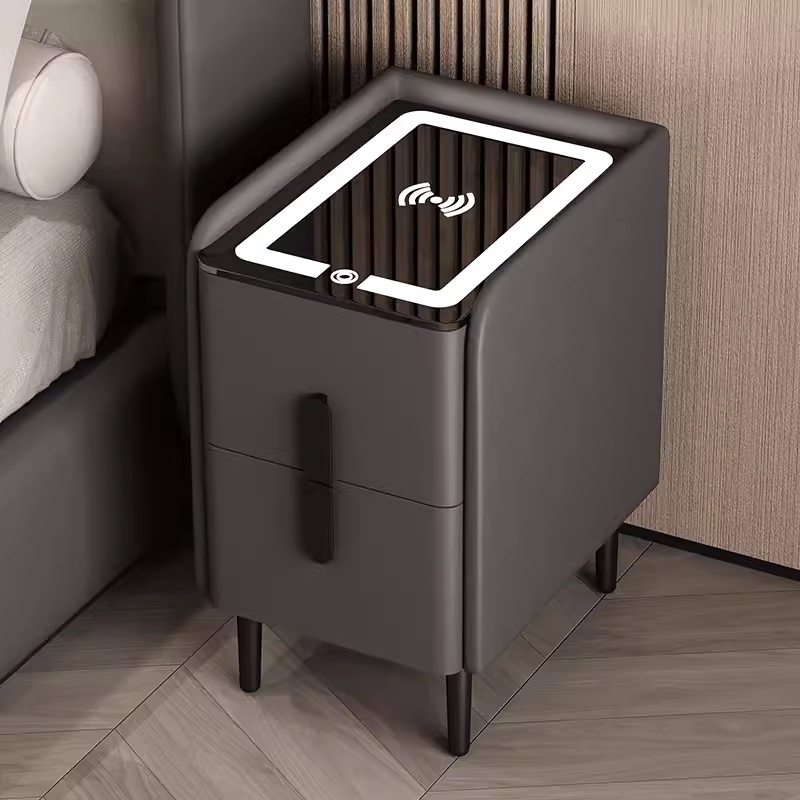 Mesa de cabeceira inteligente  - Solid Wood Nightstand 2 Drawers avaliação e preço