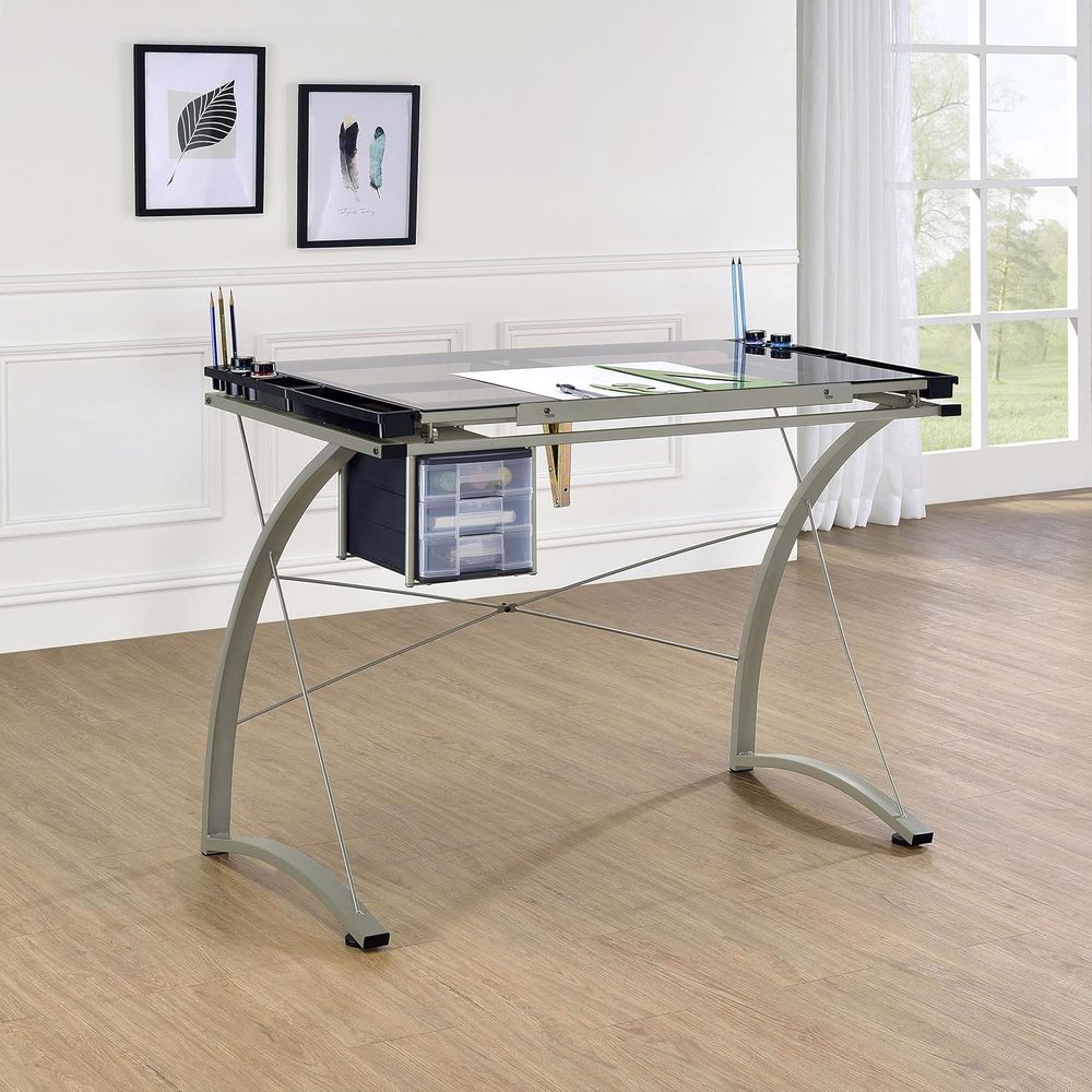 Mesa de Desenho em Metal e Vid - Tables avaliação e preço