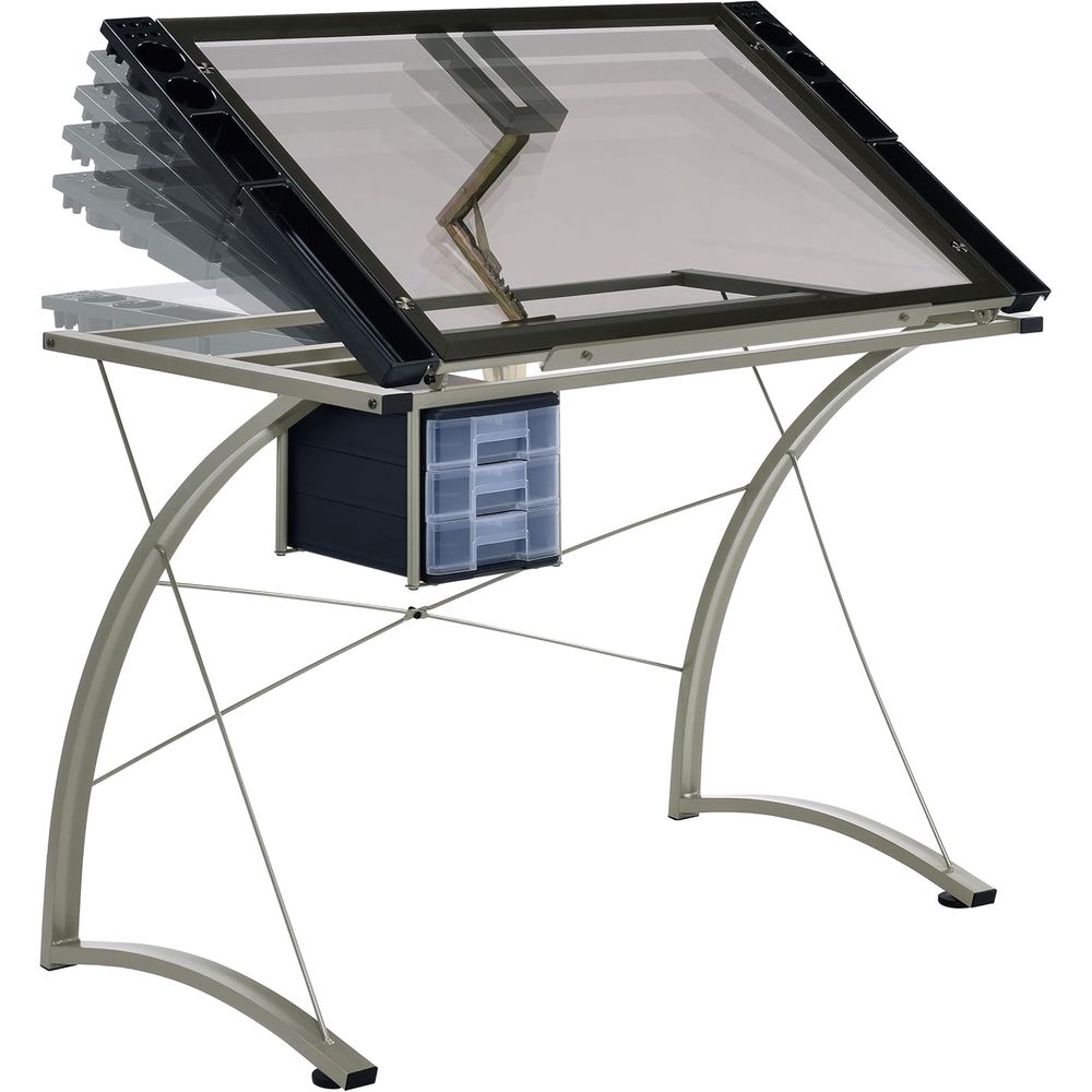 Mesa de Desenho em Metal e Vid - Tables avaliação e preço