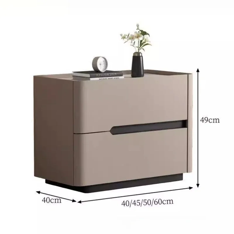 Nordic moderno mesa de cabecei - Solid Wood Nightstand 2 Drawers avaliação e preço