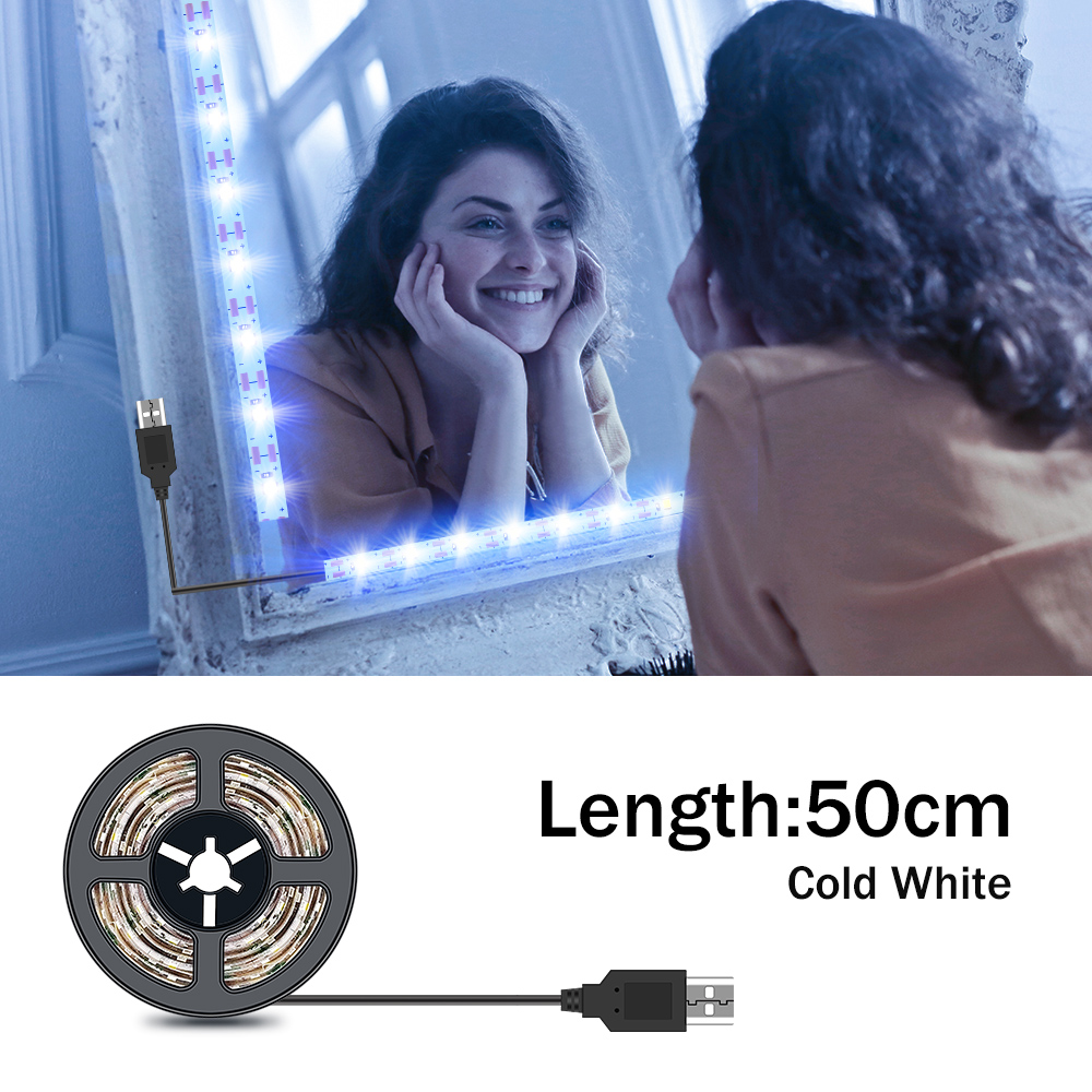 Dc5v led espelho de maquiagem  - Dressing Table Vanity With Lighted Mirror avaliação e preço