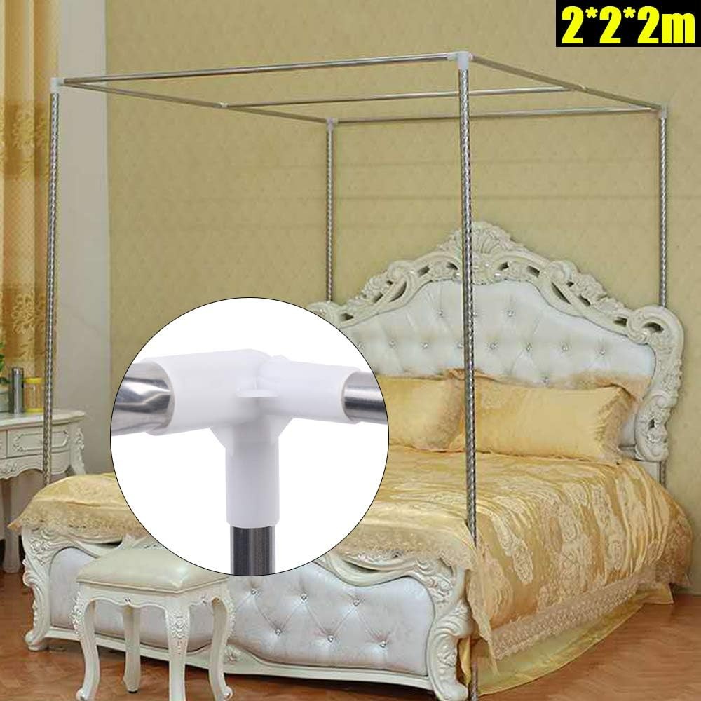 Estrutura de Cama com Dossel e - Canopy Bed Frame Metal Queen avaliação e preço