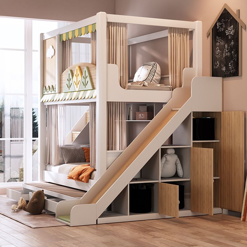 Cama Beliche Infantil com Tema - Bunk Bed With Stairs And Slide avaliação e preço