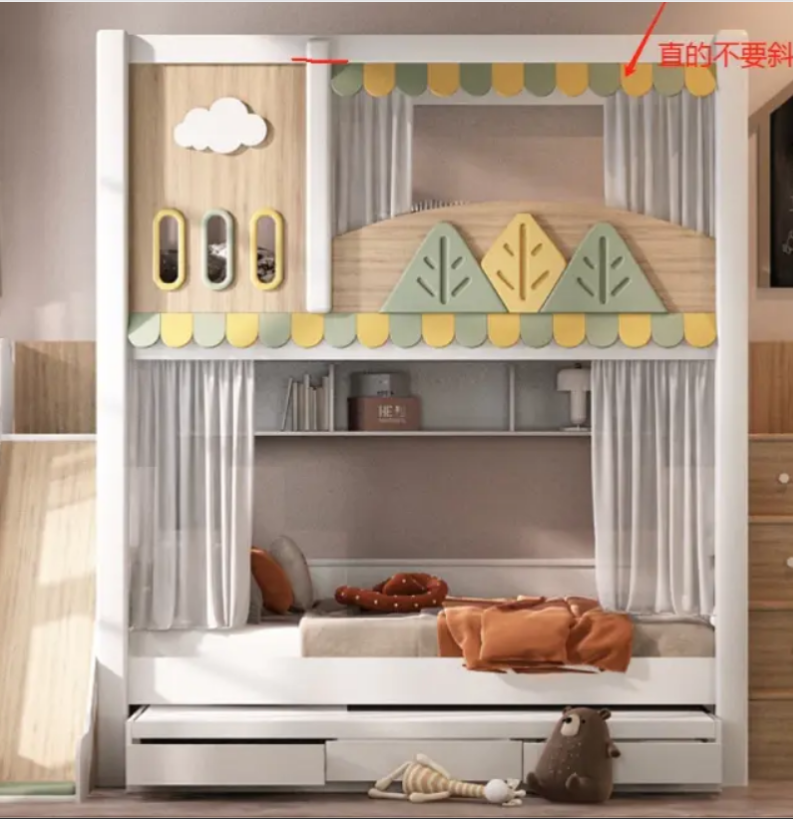 Cama Beliche Infantil com Tema - Bunk Bed With Stairs And Slide avaliação e preço