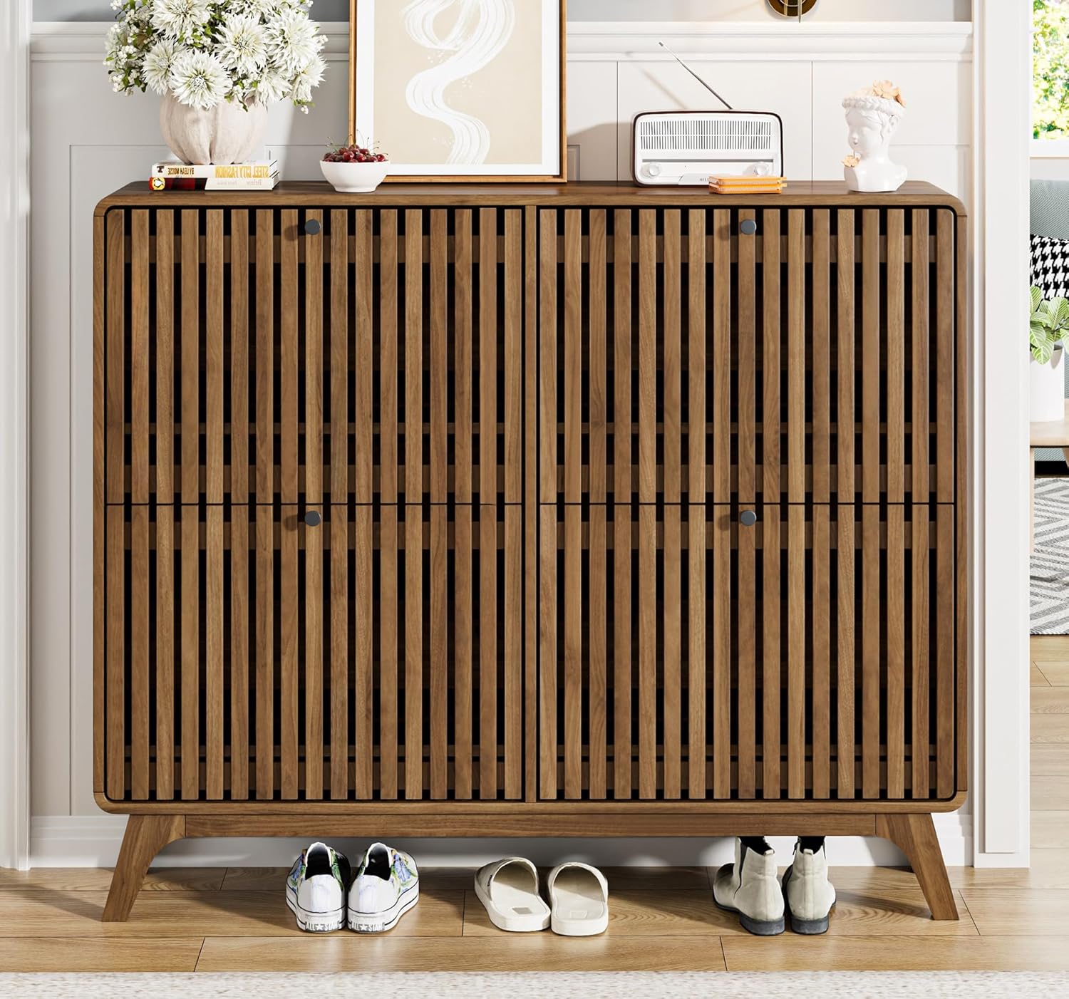# Armário de Sapatos Grande de - Shoe Rack Cabinet Narrow Entryway avaliação e preço