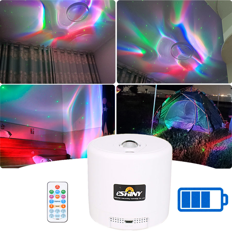 Sa204 rgb led motivo aurora pr - Floating Nightstand With Led Light avaliação e preço