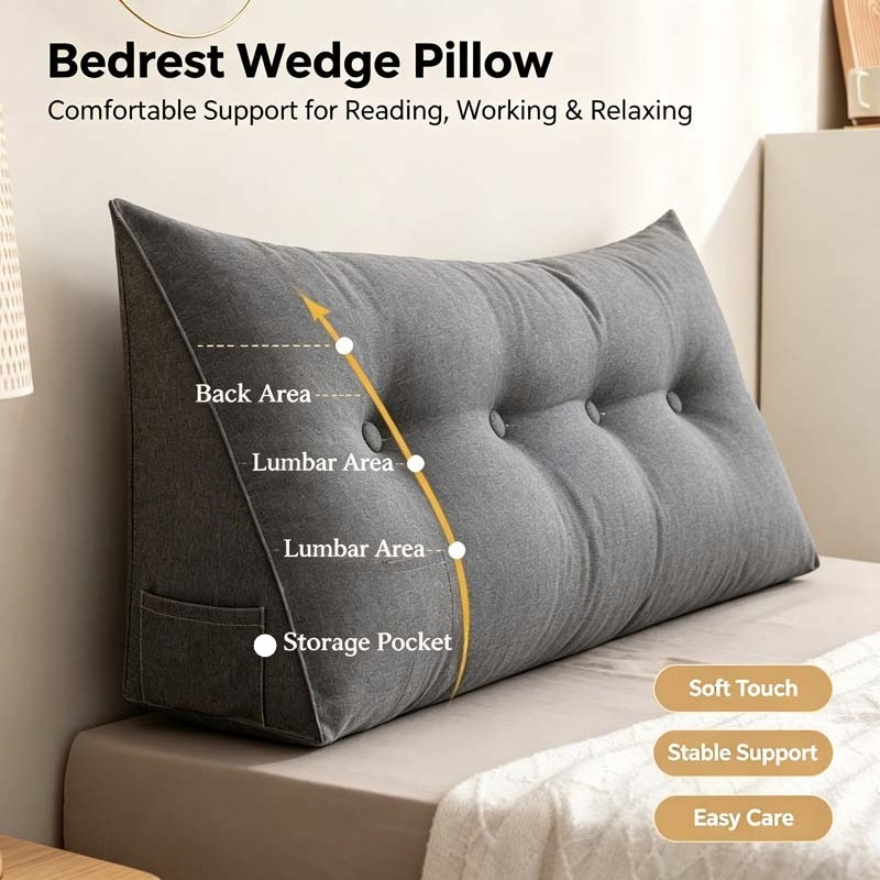 Almofada Grande para Cabeceira - Headboard Cushion Backrest Tatami avaliação e preço