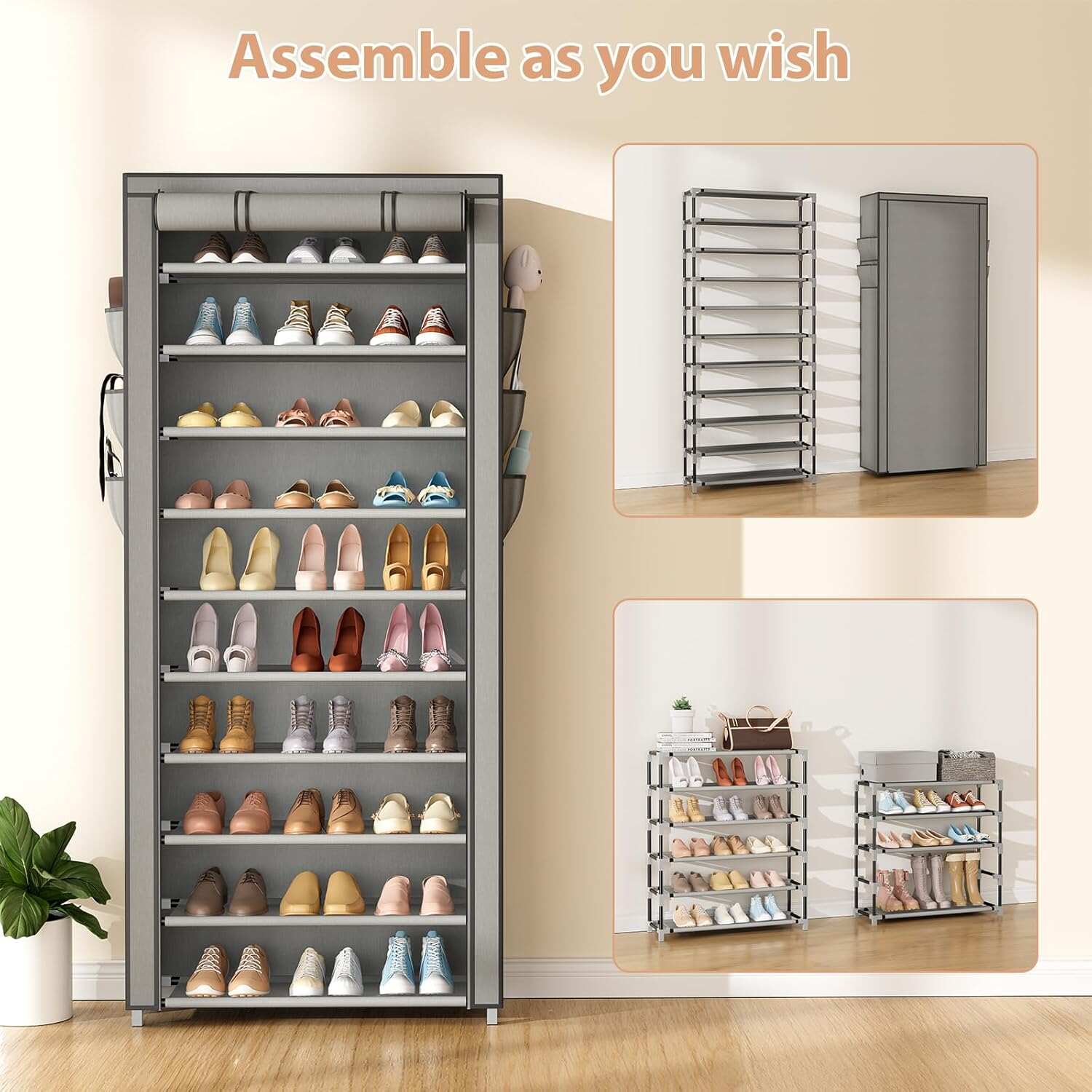 Sapateira Vertical Estreita Al - Shoe Rack Cabinet Narrow Entryway avaliação e preço